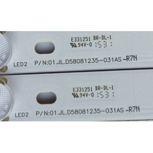 KIT DE LED PARA TV  (CONTIENE 12 LINEAS ) / RCA V580DK2-QS1-C2-12V / JL.D58081235-031AS-R7N / MODELO LED58G45RQ 